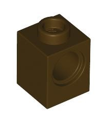 LEGO - Technic, steen 1 x 1 met gat - Dark Brown | N - Thumbnail