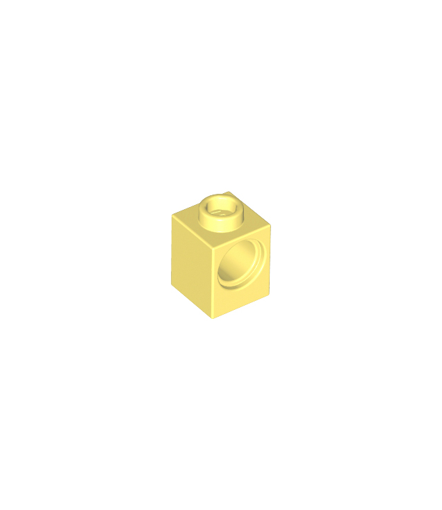 LEGO - Technic, steen 1 x 1 met gat - Bright Light Yellow | N
