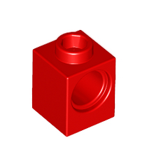 LEGO - Technic, steen 1 x 1 met gat - Red | N - Thumbnail