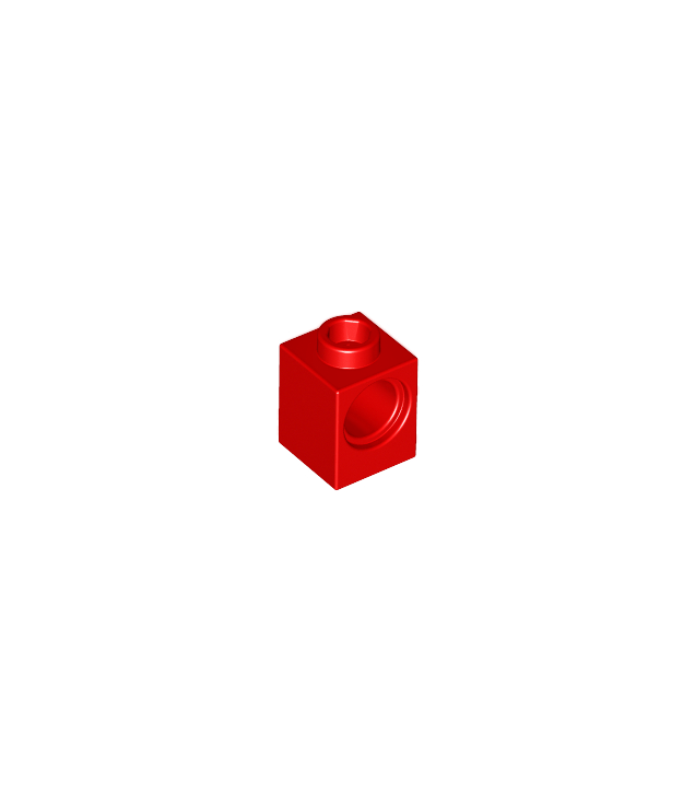 LEGO - Technic, steen 1 x 1 met gat - Red | N
