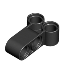 LEGO - Technic, dubbele loodrechte penverbinder 3L - Black | N - Thumbnail