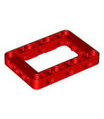 LEGO - Technic, aangepaste dikke liftarm-frame 5 x 7 met open midden - Red | N - Thumbnail