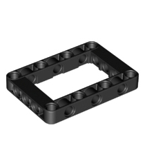 LEGO - Technic, aangepaste dikke liftarm-frame 5 x 7 met open midden - Black | N - Thumbnail