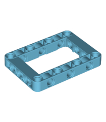 LEGO - Technic, aangepaste dikke liftarm-frame 5 x 7 met open midden - Medium Azure | N - Thumbnail