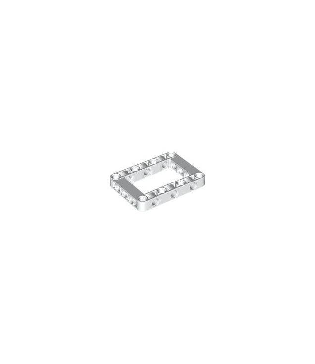 LEGO - Technic, aangepaste dikke liftarm-frame 5 x 7 met open midden - White | N