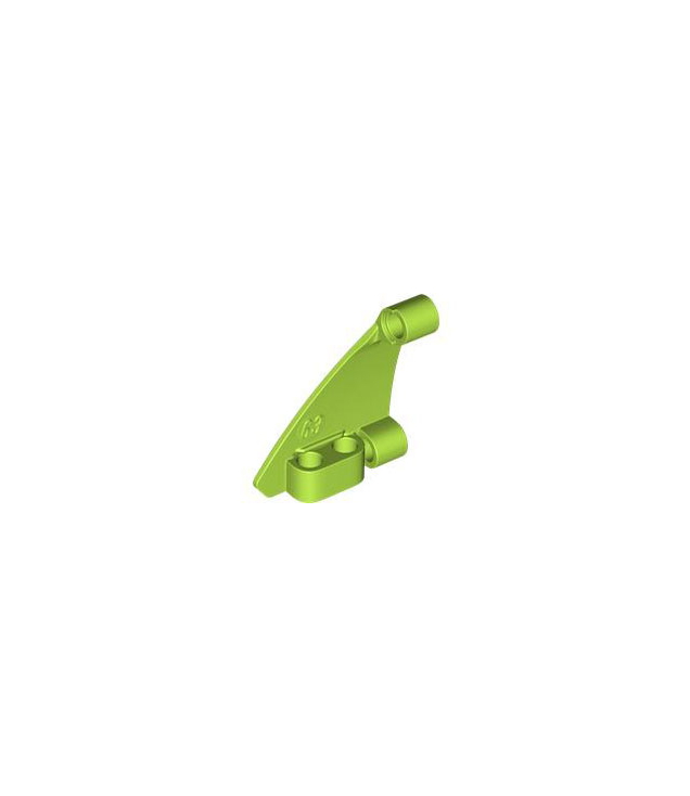 LEGO - Technic, gebogen paneel #63 5 x 4 taps toelopend links - Lime | N