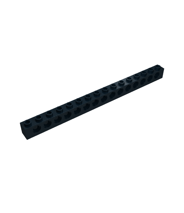 LEGO - Technic, steen 1 x 16 met gaten - Black | N