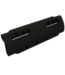 LEGO - Technic, gebogen paneel 11 x 3 met 10 pen-gaten door het oppervlak - Black | N - Thumbnail