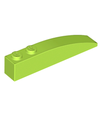 LEGO - Helling, gebogen 6 x 1 - Lime | N - Thumbnail