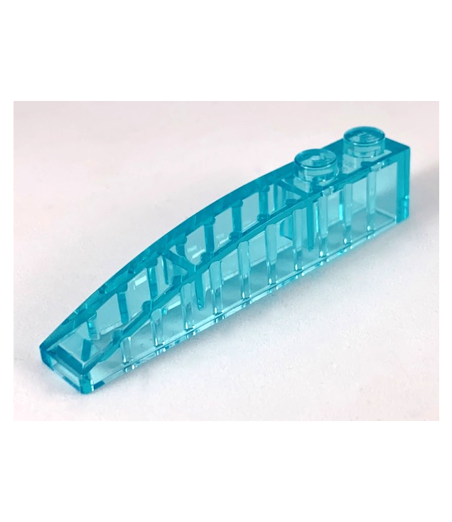 LEGO - Helling, gebogen 6 x 1 - Trans-Light Blue | N