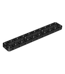 LEGO - Technic, aangepaste dikke liftarm-frame 3 x 19 met open midden - Black | N - Thumbnail