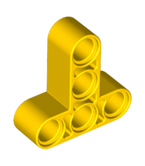 LEGO - Technic, aangepaste dikke liftarm T-vorm 3 x 3 - Yellow | N - Thumbnail