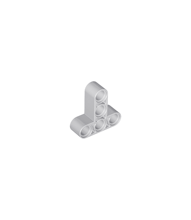 LEGO - Technic, aangepaste dikke liftarm T-vorm 3 x 3 - Light Bluish Gray | N