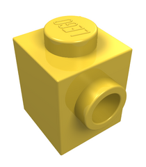 LEGO - Steen, gemodificeerd 1 x 1 met noppen aan 2 tegenoverliggende zijden - Yellow | N - Thumbnail