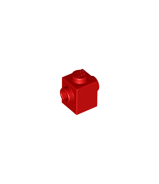 LEGO - Steen, gemodificeerd 1 x 1 met noppen aan 2 tegenoverliggende zijden - Red | N