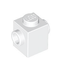 LEGO - Steen, gemodificeerd 1 x 1 met noppen aan 2 tegenoverliggende zijden - White | N - Thumbnail