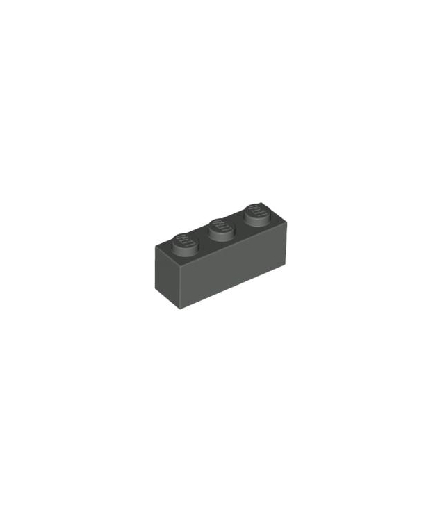 LEGO - Steen 1 x 3 (Vintage jaren ’90 onderdeel) - Dark Gray | N