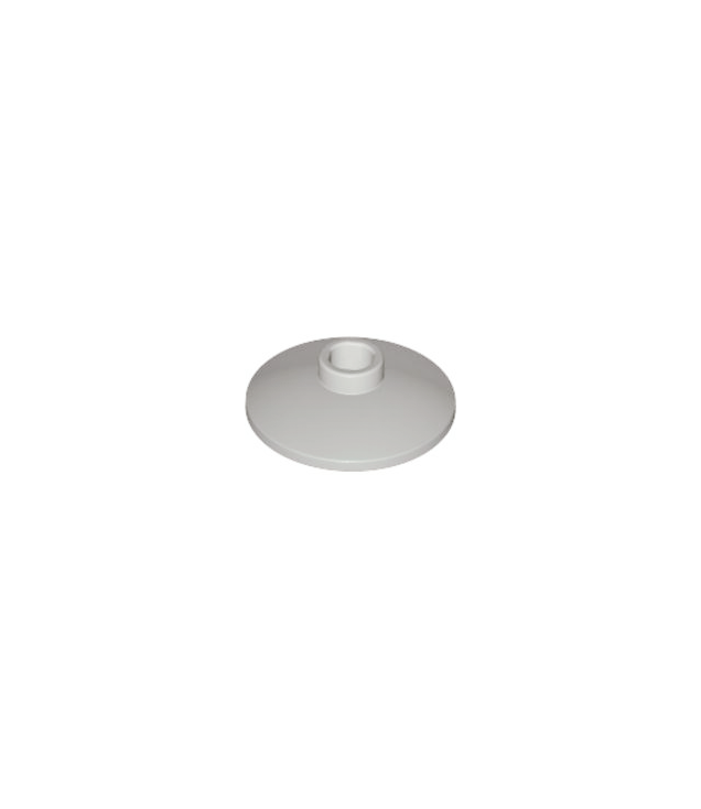 LEGO - Schaal 2 x 2 omgekeerd (radar) (Vintage jaren ’90 onderdeel) - Light Gray | N