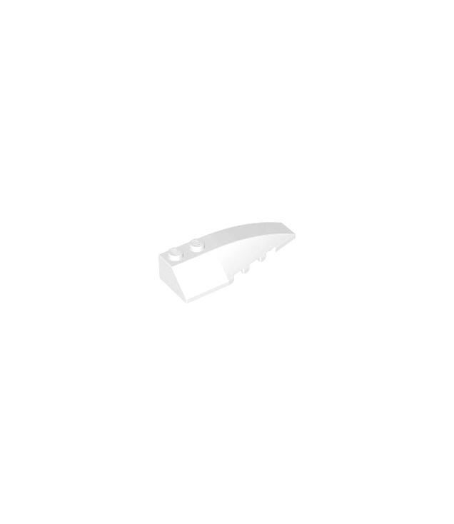 LEGO - Wig 6 x 2 rechts (Vintage jaren 2000 onderdeel) - White | N