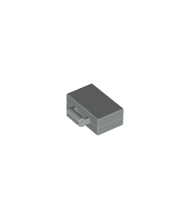 LEGO - Minifiguur accessoire aktetas / koffer (Vintage jaren ’90 onderdeel) - Light Gray | N