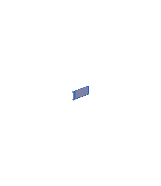 LEGO - Vlag 7 x 3 met staafgreep (Vintage jaren ’90 onderdeel) - Trans-Dark Blue | N