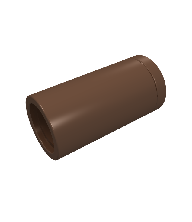 LEGO - Technic, ronde penverbinder 2L zonder sleuf (ronde penkoppeling) (Vintage jaren 2000 onderdeel) - Brown | N