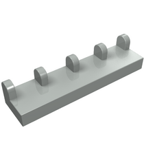 LEGO - Scharniertegel 1 x 4 (Vintage jaren ’90 onderdeel) - Light Gray | N - Thumbnail