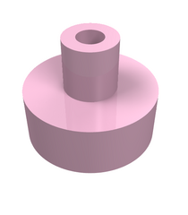 LEGO - Tegel, rond 1 x 1 met staaf- en penhouder - Bright Pink | N - Thumbnail