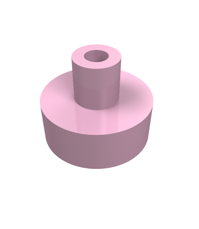 LEGO - Tegel, rond 1 x 1 met staaf- en penhouder - Bright Pink | N
