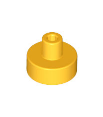 LEGO - Tegel, rond 1 x 1 met staaf- en penhouder - Bright Light Orange | N - Thumbnail