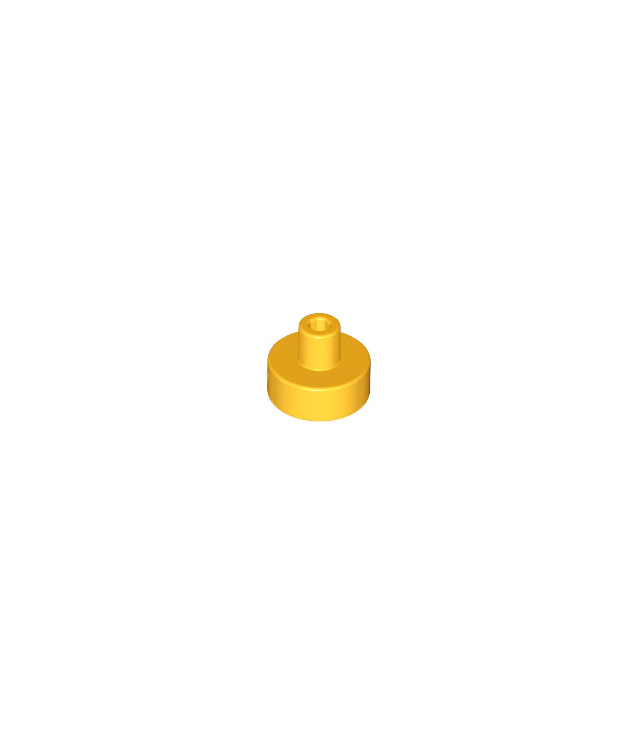 LEGO - Tegel, rond 1 x 1 met staaf- en penhouder - Bright Light Orange | N