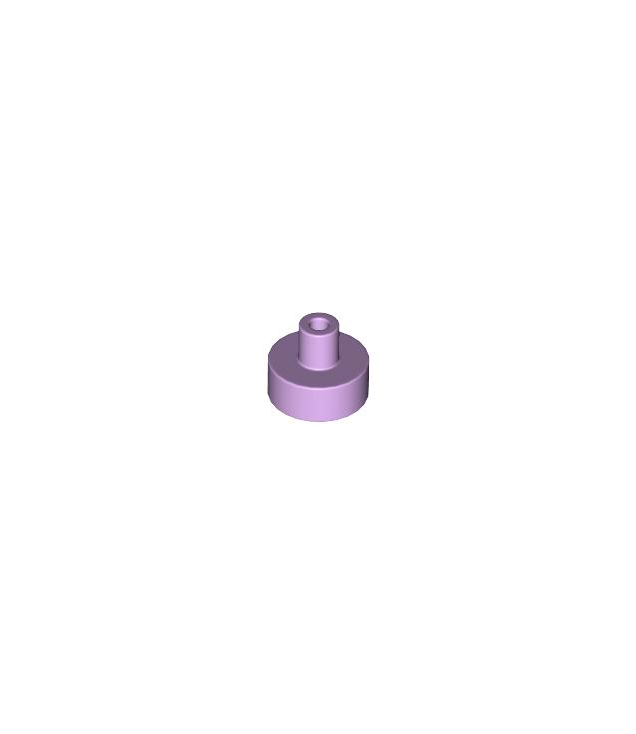 LEGO - Tegel, rond 1 x 1 met staaf- en penhouder - Lavender | N