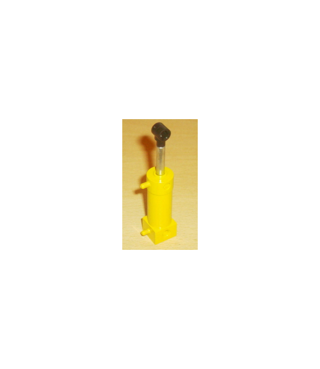 LEGO - Pneumatische cilinder met 2 ingangen middel (48 mm) met gele bovenkant (Vintage jaren ’90 onderdeel) - Yellow | N