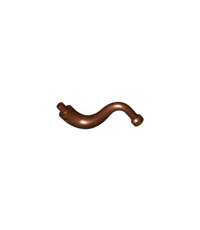 LEGO - Olifantstaart / slurf met staafuiteinde - lange rechte punt - Reddish Brown | N