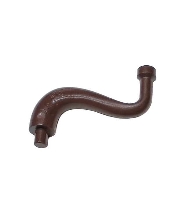 LEGO - Olifantstaart / slurf met staafuiteinde - lange rechte punt - Dark Brown | N