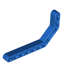 LEGO - Technic, aangepaste dikke liftarm gebogen 1 x 11.5 dubbel (Vintage jaren ’90 onderdeel) - Blue | N - Thumbnail