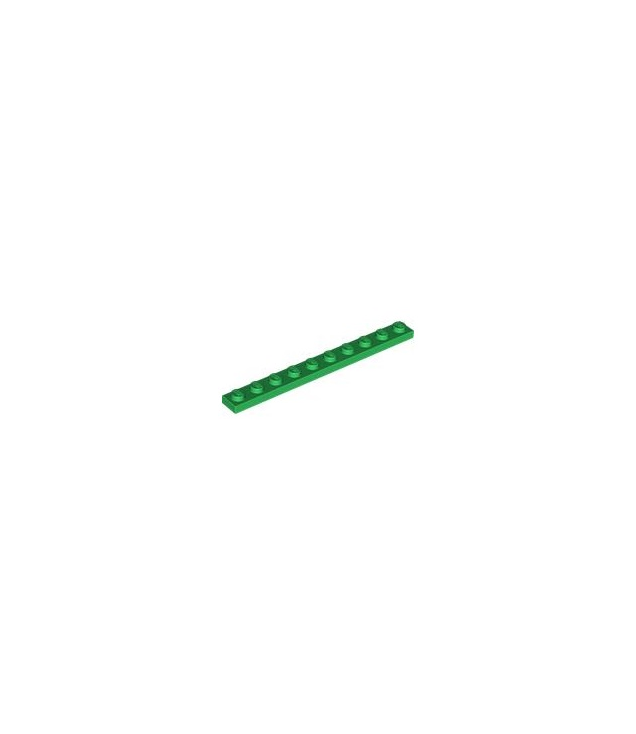 LEGO - Plaat 1 x 10 (Vintage jaren ’90 onderdeel) - Green | N