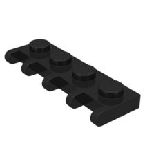 LEGO - Scharnierplaat 1 x 4 (Vintage jaren ’90 onderdeel) - Black | N - Thumbnail