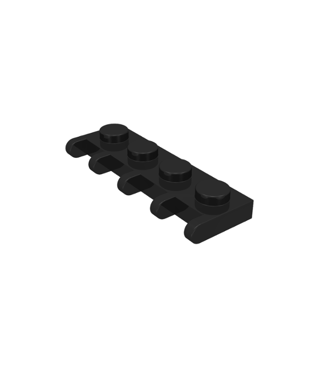 LEGO - Scharnierplaat 1 x 4 (Vintage jaren ’90 onderdeel) - Black | N