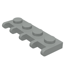 LEGO - Scharnierplaat 1 x 4 (Vintage jaren ’90 onderdeel) - Light Gray | N - Thumbnail