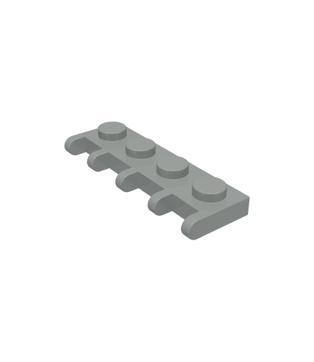 LEGO - Scharnierplaat 1 x 4 (Vintage jaren ’90 onderdeel) - Light Gray | N