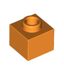 LEGO - Steen, gemodificeerd 1 x 1 x 2/3 met open nop - Orange | N - Thumbnail