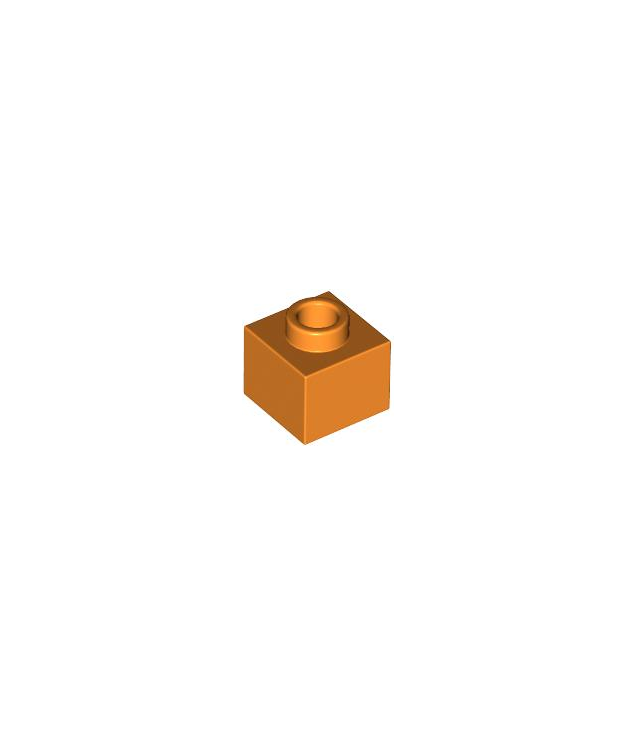 LEGO - Steen, gemodificeerd 1 x 1 x 2/3 met open nop - Orange | N