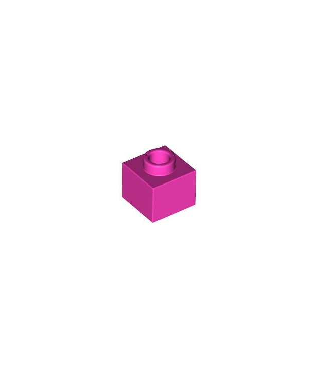 LEGO - Steen, gemodificeerd 1 x 1 x 2/3 met open nop - Dark Pink | N