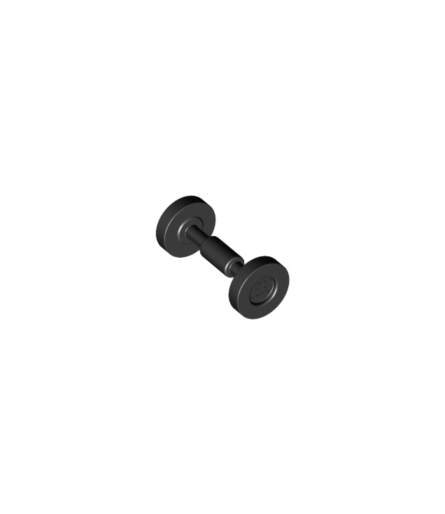 LEGO - Wiel skateboard / karretje (Vintage jaren ’90 onderdeel) - Black | N