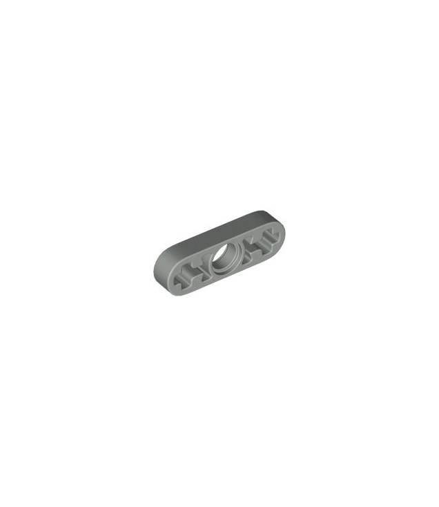 LEGO - Technic, dunne liftarm 1 x 3 – as-gaten (Vintage jaren ’90 onderdeel) - Light Gray | N