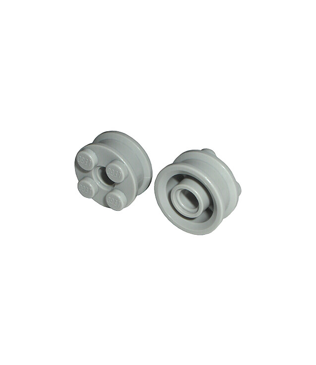 LEGO - Wiel FreeStyle met Technic pen-gat (Vintage jaren ’90 onderdeel) - Light Gray | N