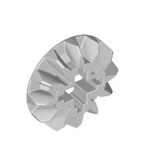 LEGO - Technic, tandwiel 12 tanden conisch (Vintage jaren ’90 onderdeel) - Light Gray | N - Thumbnail
