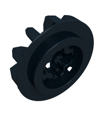 LEGO - Technic, tandwiel 12 tanden conisch (Vintage jaren ’90 onderdeel) - Black | N - Thumbnail