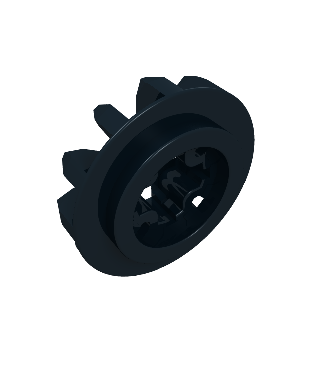 LEGO - Technic, tandwiel 12 tanden conisch (Vintage jaren ’90 onderdeel) - Black | N